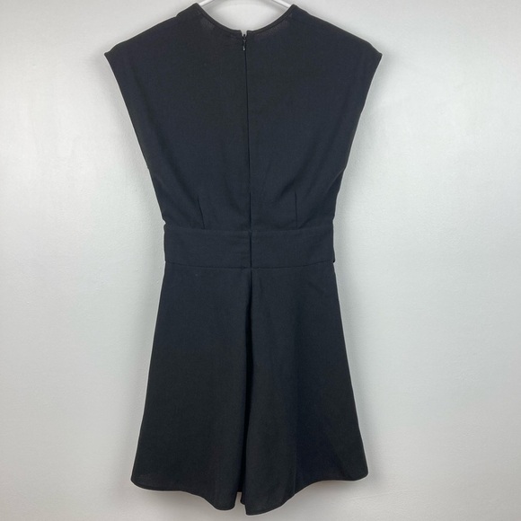 ASOS Surplice Black Romper with Sash Tie Belt   Size 2 - Picture 5 of 11